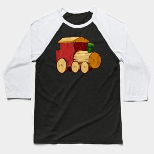 Gnome Train Baseball T-Shirt